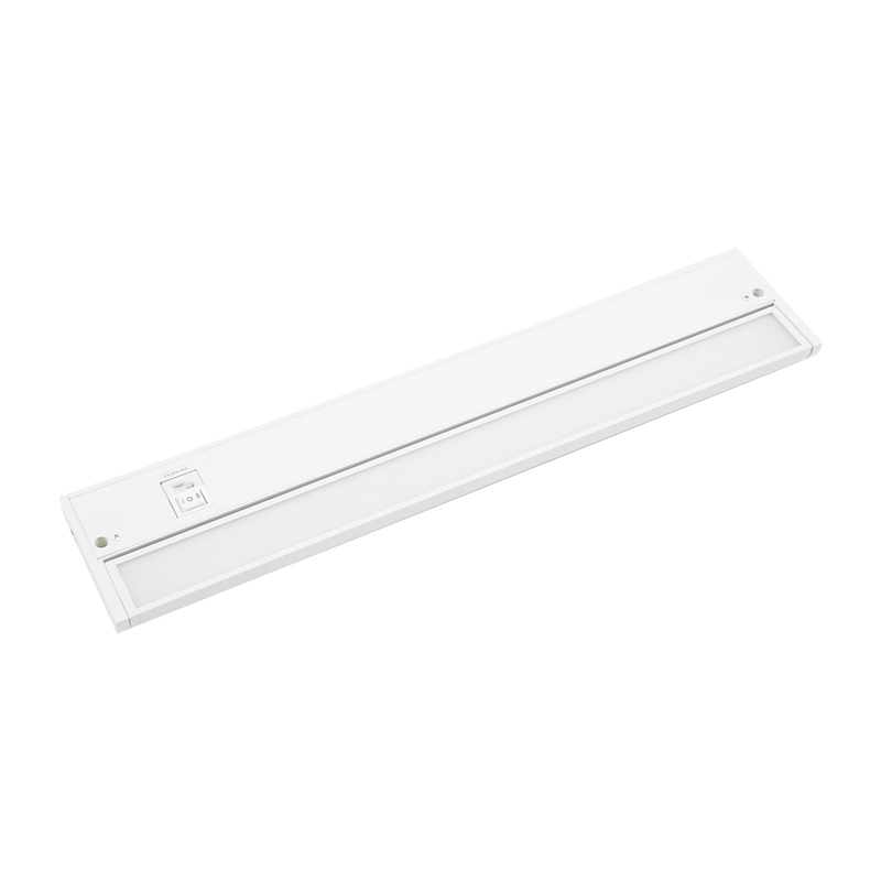 LED Under Cabinet Light For Closet Cabinet Counter Bookshelf 3CCT Adjustable Dimmable Black White Finish Selectable Hardwired Plugged-in Under counter Lighting Bar