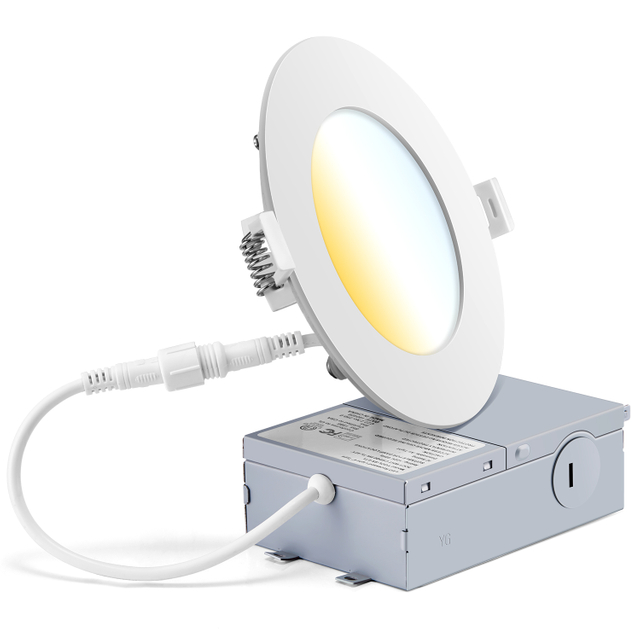 3in 4in 6in 3CCT Potlight Recessed Slim Panel IP54 Wall Switch LED Downlight