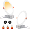 YG ETL/ES/FCC Listed AC120V 8in 18watts 3CCT Indoor Residential Slim Panel Recessed LED Downlights for Damp Location