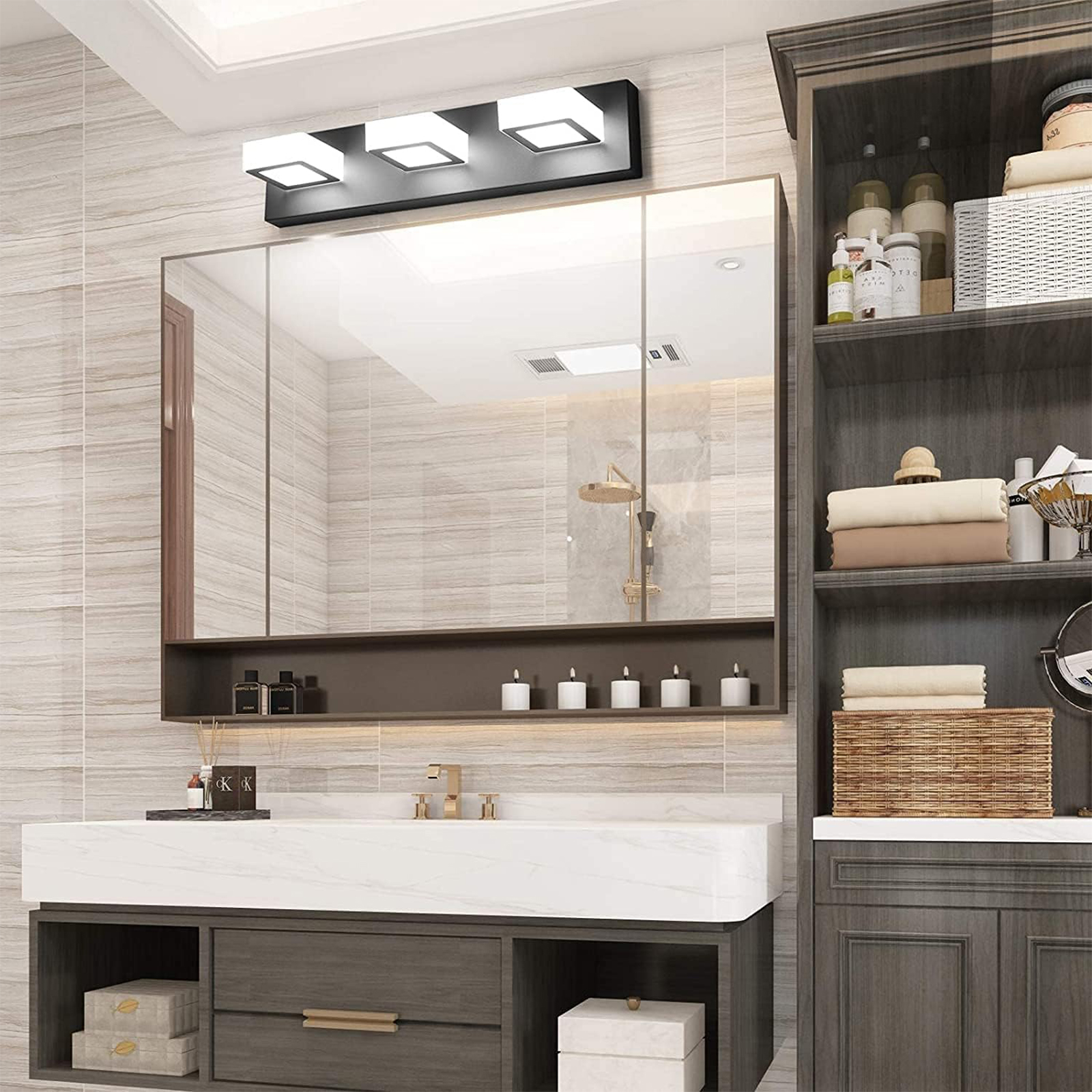 Matte Black Bathroom Vanity Lights