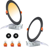 YG ETL/ES/FCC Listed AC120V 8in 18watts 3CCT Indoor Residential Slim Panel Recessed LED Downlights for Damp Location
