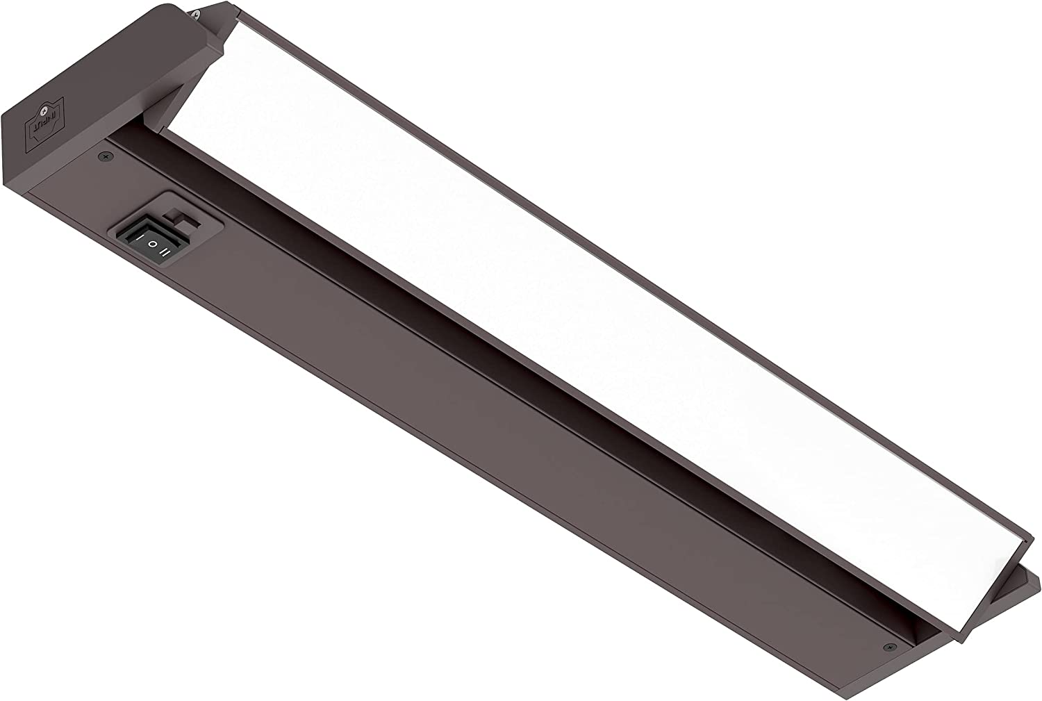 LED Under Cabinet Light For Closet Cabinet Counter Bookshelf 3CCT Adjustable Dimmable Black White Finish Selectable Hardwired Plugged-in Under counter Lighting Bar