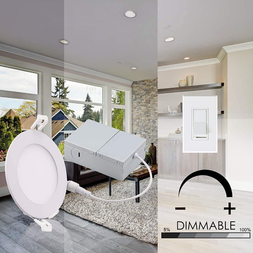 Potlight IP54 6in 12W 3CCT 5CCT LED Downlights for Wet Location
