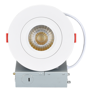 4INCH Single Color / 3CCT Round LED COB Gimbal Downlight 12W