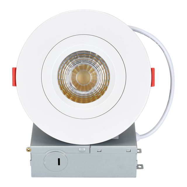 4INCH Single Color / 3CCT Round LED COB Gimbal Downlight 12W