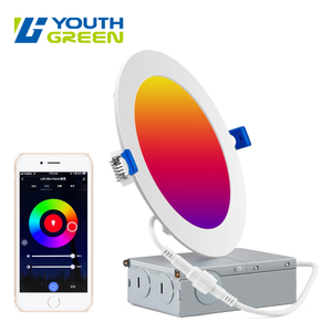 6INCH 2000-6000K RGB LED Recessed Slim Downlights 12W
