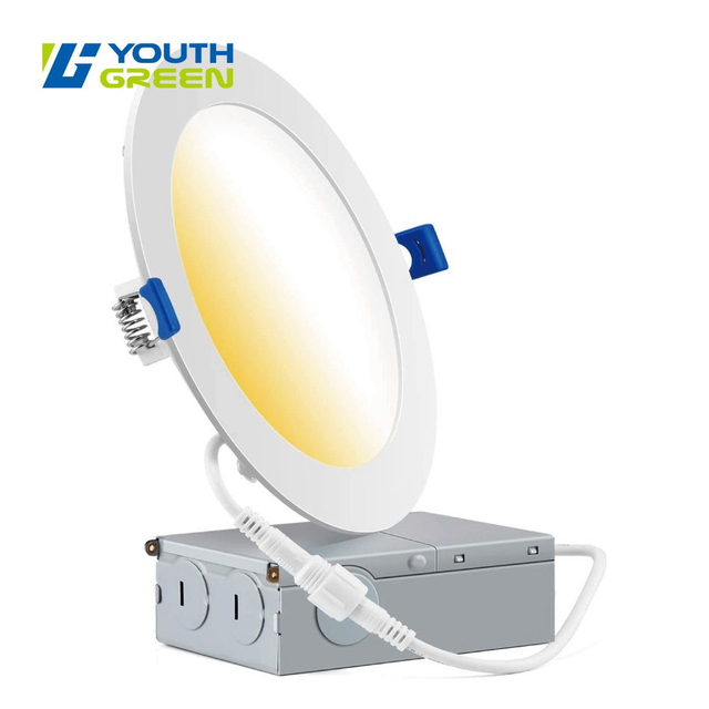 6Inch Single Color/3CCT/5CCT LED Recessed Slim Panel Light 12W