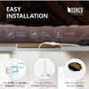 YG ETL/ES/FCC Listed AC120V 8in 18watts 3CCT Indoor Residential Slim Panel Recessed LED Downlights for Damp Location