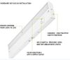 2700K-3000K-4000K 3CCT Color Selectable LED Under Cabinet Light Fixture