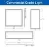 DLC ETL Listed Bluetooth Control Power & CCT Tunable 2x2FT 2x4FT 1x4FT Back-lit LED Flat Panel Light