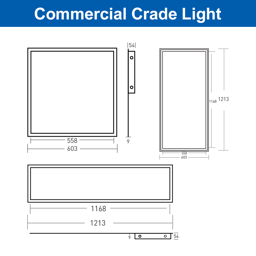 DLC ETL Listed Bluetooth Control Power & CCT Tunable 2x2FT 2x4FT 1x4FT Back-lit LED Flat Panel Light