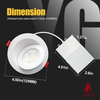 Fire-Rated LED Eyeball Gimbal Downlight
