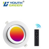 4INCH 2.4G Remote Controlled 3CCT LED Gimbal Panel Lights 9W