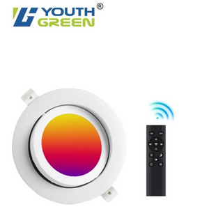 4INCH 2.4G Remote Controlled 3CCT LED Gimbal Panel Lights 9W