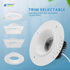 4 Inch 15W Trimless Downlight Anti Glare Trim Selectable LED Downlights 5CCT LED Ceiling Light ETL Trimless Downlights