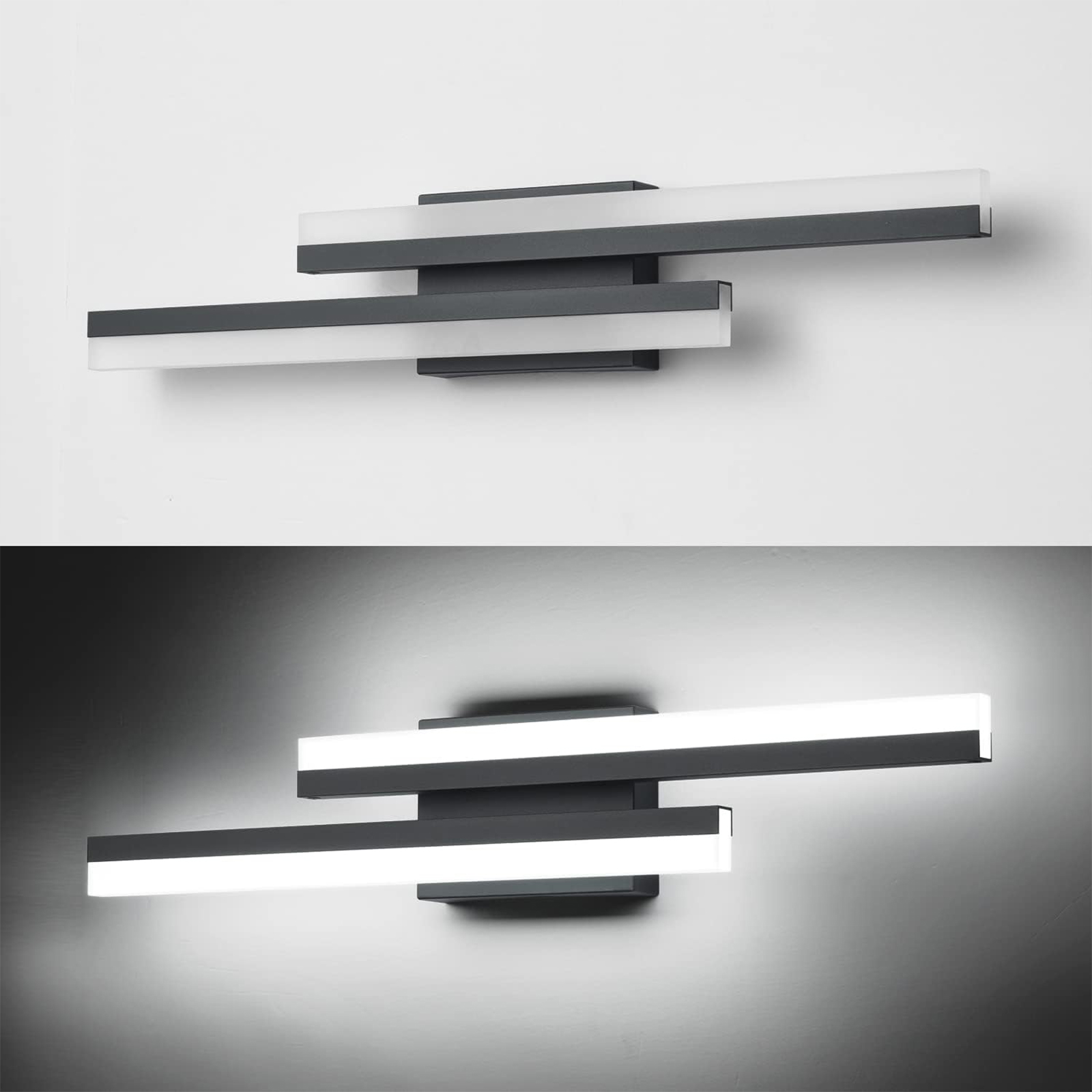 Modern and Irregular Line Design LED Bathroom Mirror Light