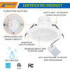 4 6 8 inch CCT & Lumen Adjustable LED Commerical Downlight