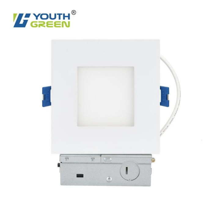 4IN Square Single CCT/3CCT/5CCT LED Slim Panel With Round Cuthole 9W