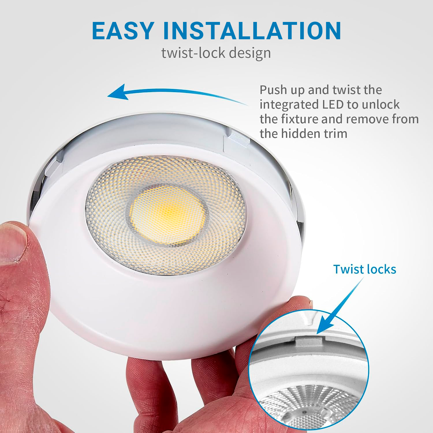 4 Inch 15W Trimless Downlight Anti Glare Trim Selectable LED Downlights 5CCT LED Ceiling Light ETL Trimless Downlights