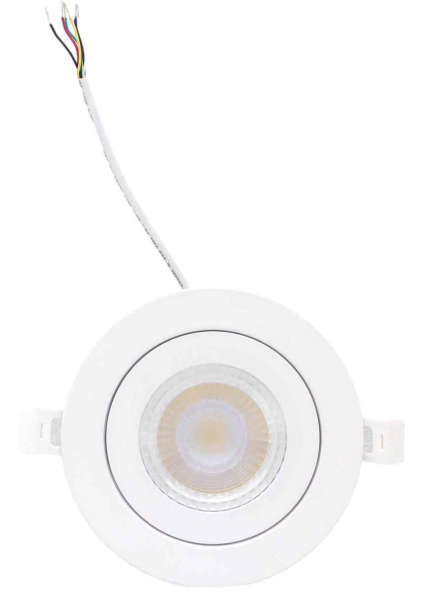 DC24V LED Eyeball Gimbal Downlight RGBCW Compatible with Tuya Zigbee Dali Etc