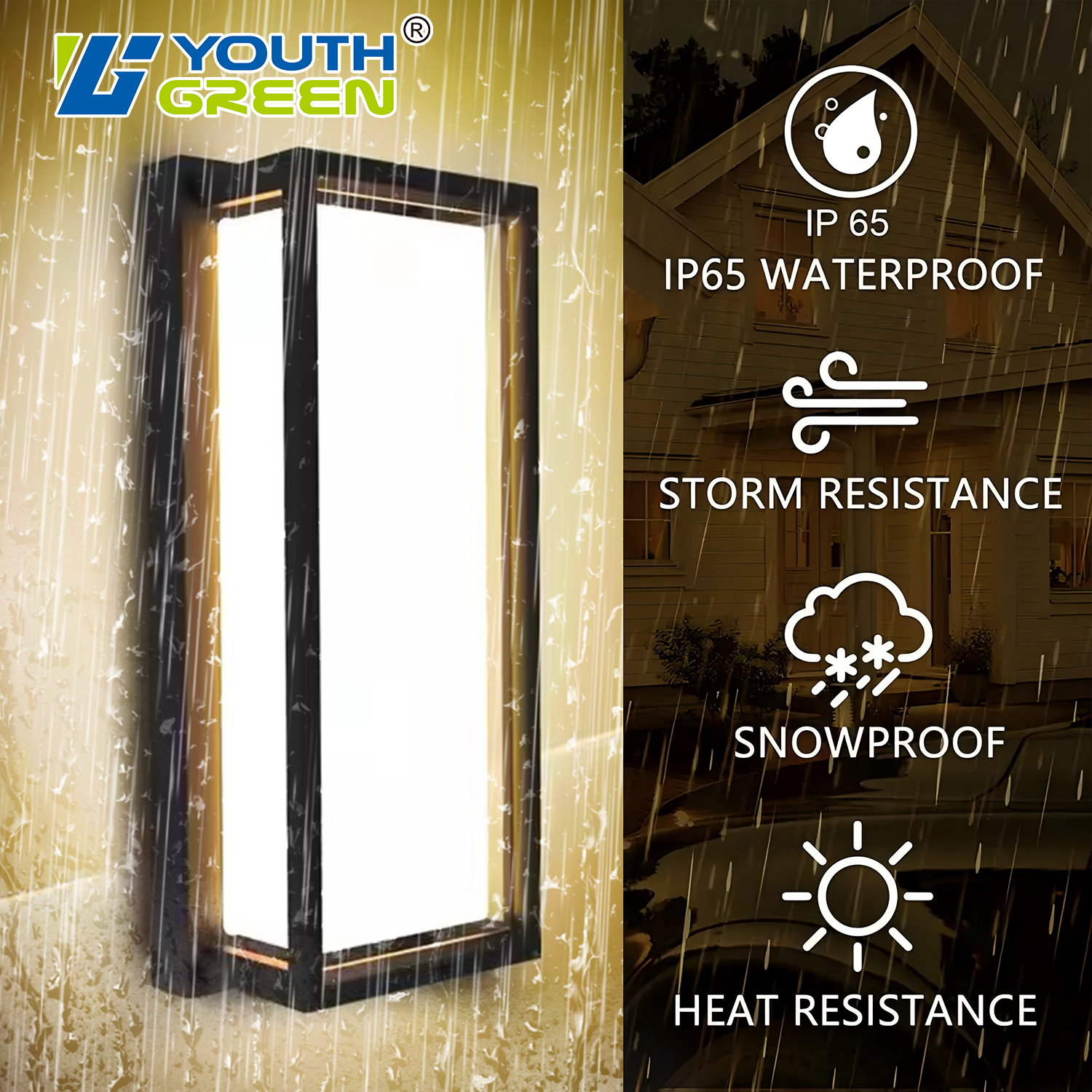 CCT & Power Tunable LED Wall Light