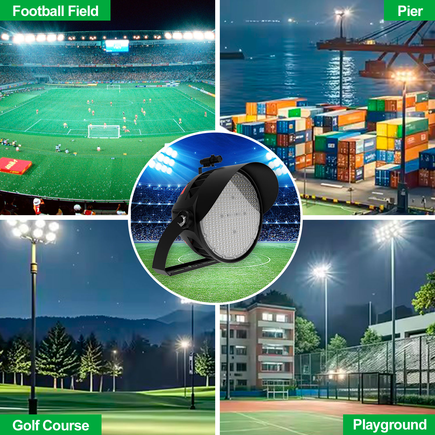 Wattage Switchable LED Stadium Light