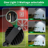 Die-cast Aluminum LED Area Lamp 90-70-50W Adjustable 3CCT Led Barn Light with DLC Listed
