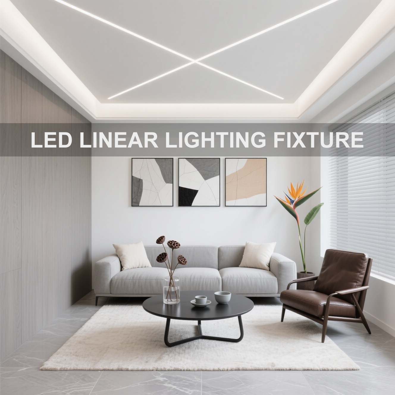 ETL Certified AC120-240V LED COB Aluminum Profile Strip Light
