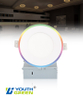 4Inch 6Inch 5CCT With Night Light 2000K/RGB LED Recessed Slim Downlight 9W+3W 12W+3W