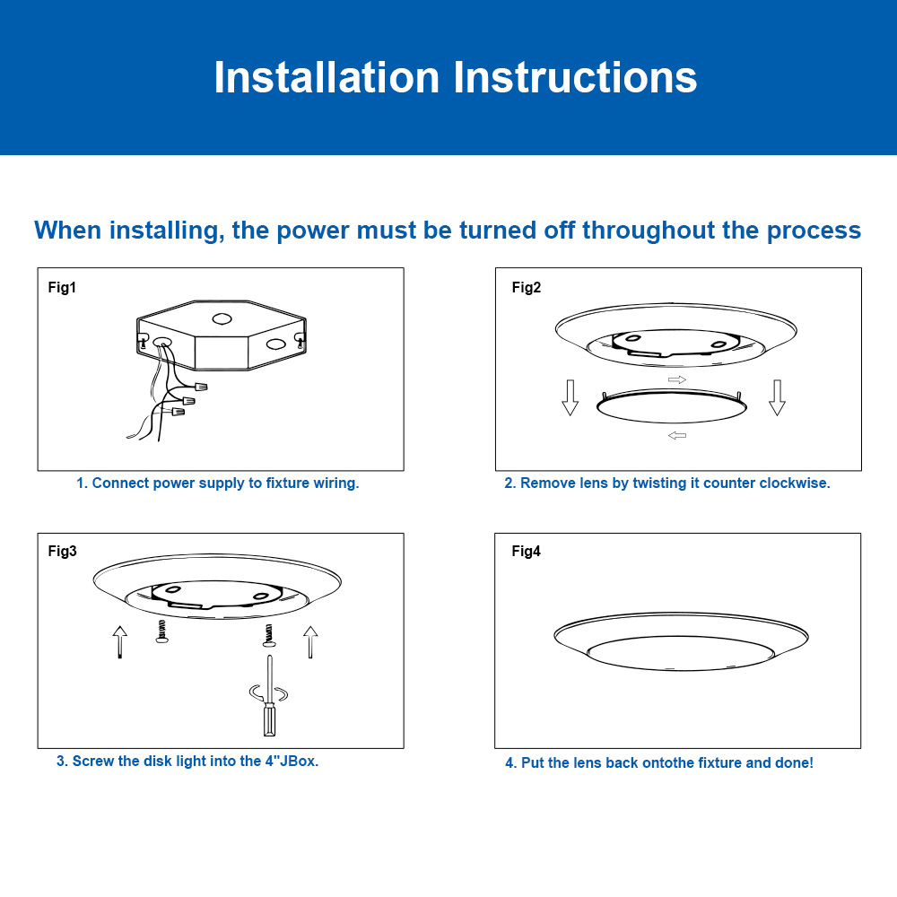 6 Inch 15W 5CCT LED Disk Light with Motion Sensor