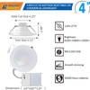 CCT & Lumen Adjustable LED Commercial Down Light
