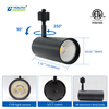 Black LED Track Light Commercial COB Adjustable 10W 20W 30W 5CCT Tunable LED Ceiling Spotlight