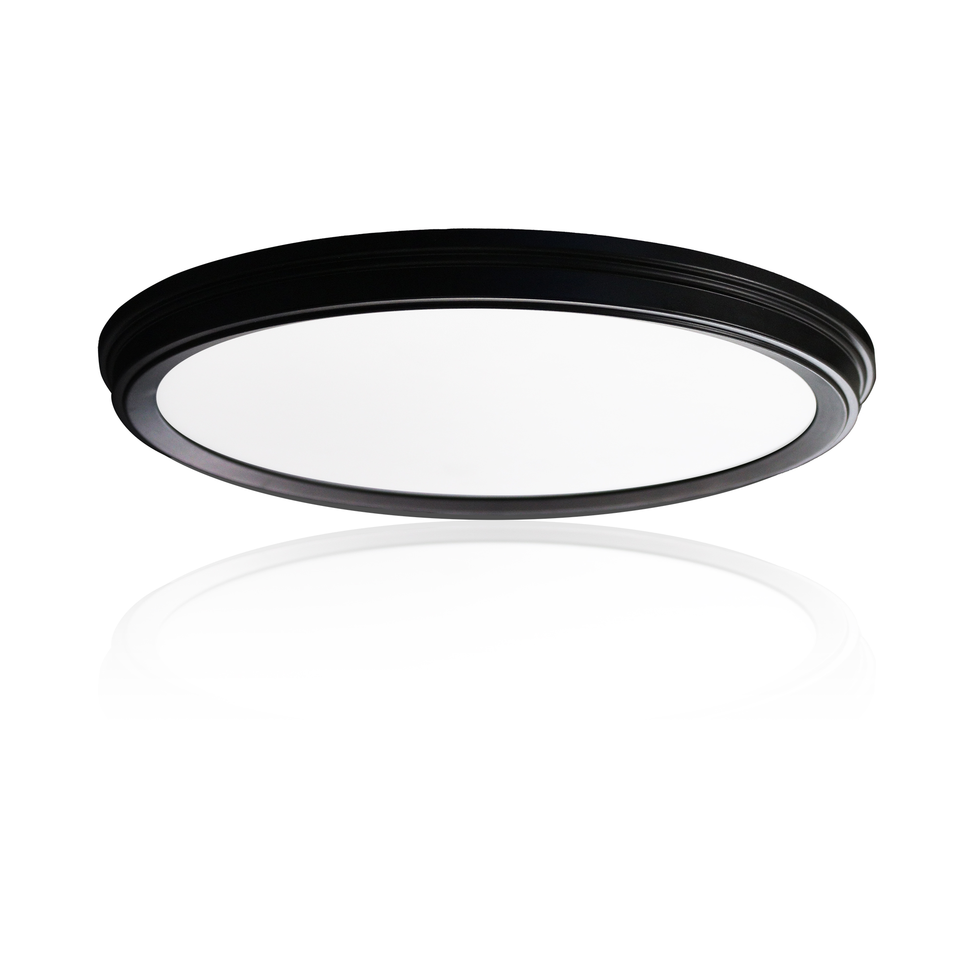 Matte Black Selectable LED Flush Mount