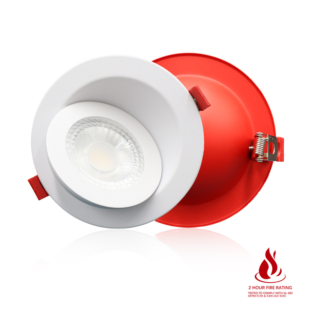 Fire-Rated LED Eyeball Gimbal Downlight