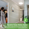 Round Radar Motion Sensor LED Flush Mount Panel