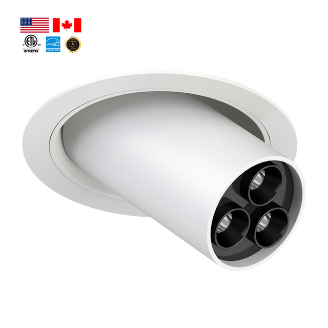 5CCT 3.74Inch 10W LED Commercial Cylinder Recessed Downlight