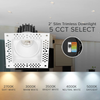 Trimless Ultra-Thin Recessed Anti-Glare LED Downlight 5 Color Temperature Selectable LED Downlight