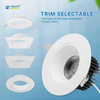 4 Inch 15W Trimless Downlight Anti Glare Trim Selectable LED Downlights 5CCT LED Ceiling Light ETL Ceiling Trimless Downlights