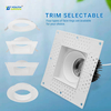 Square Shape 4 Inch 15W WhiteTrim Selectable Anti Glare LED Downlights Indoor Trimless Downlight LED Recessed Ceiling Downlight