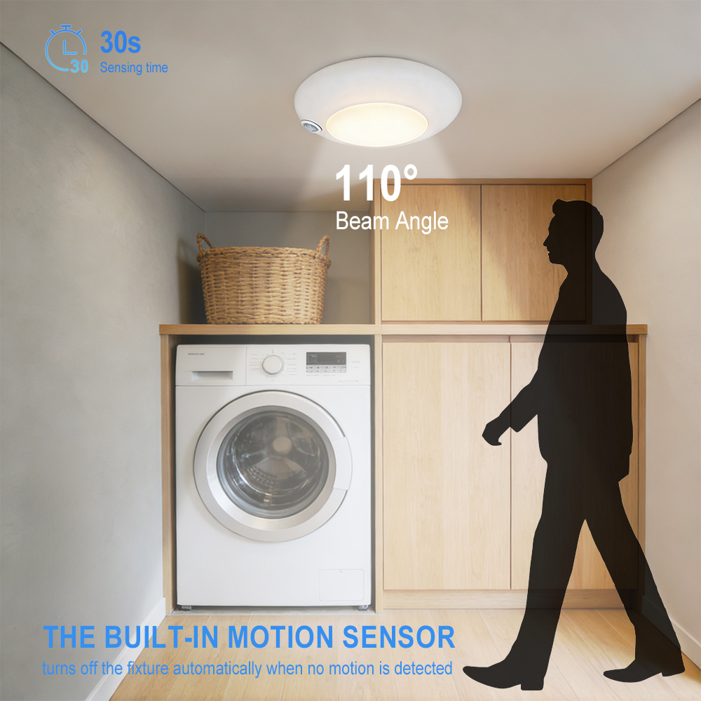 6 Inch 15W 5CCT LED Disk Light with Motion Sensor