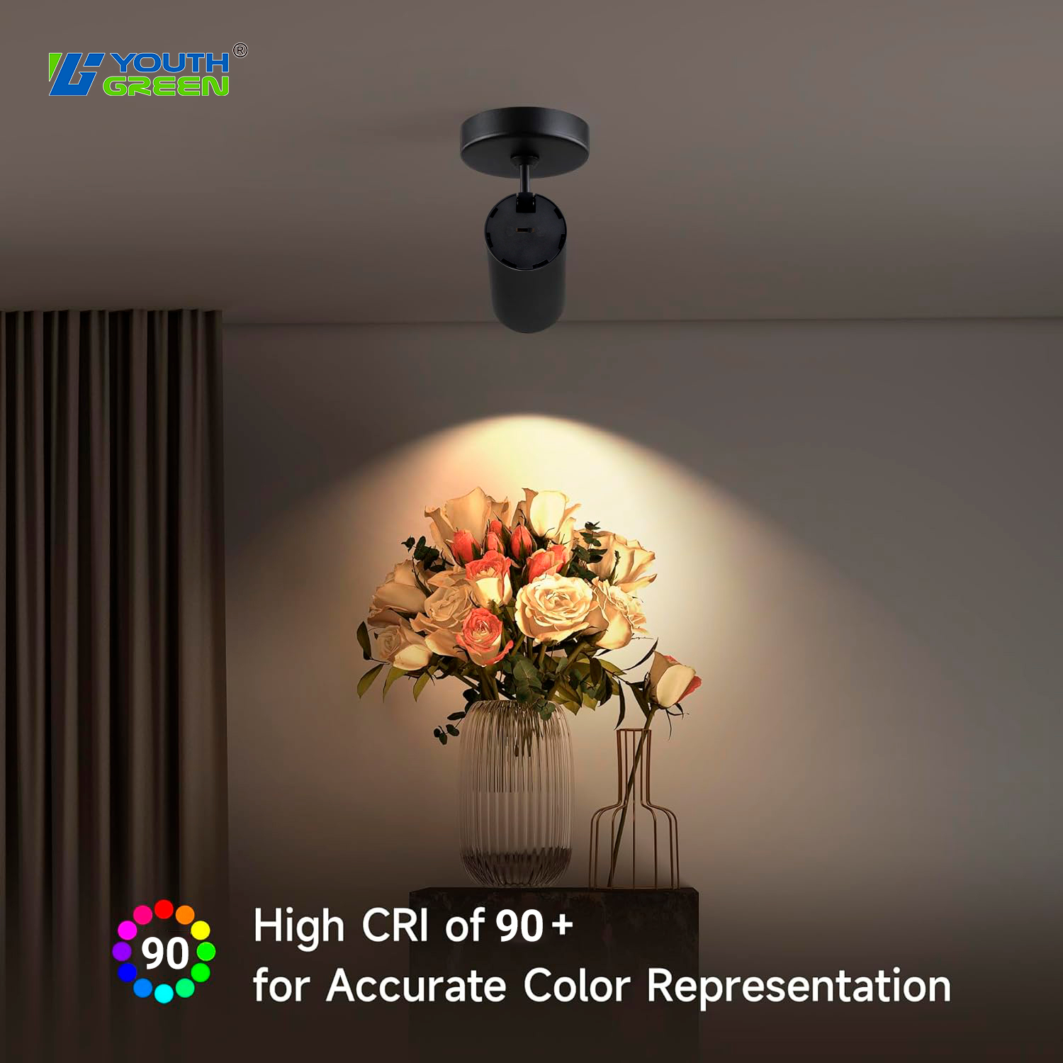 Aluminum Body 5CCT 30W 25W 20W Tunable AC120-277V IP44 LED Wall Spotlights