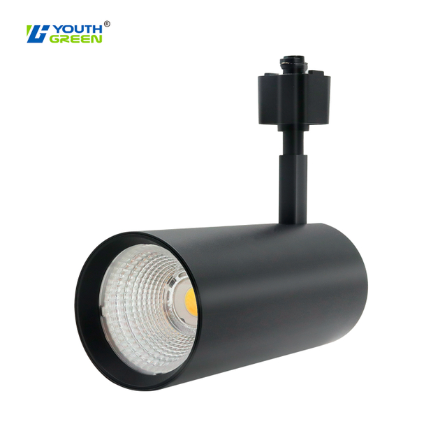 Black LED Track Light Commercial COB Adjustable 10W 20W 30W 5CCT Tunable LED Ceiling Spotlight