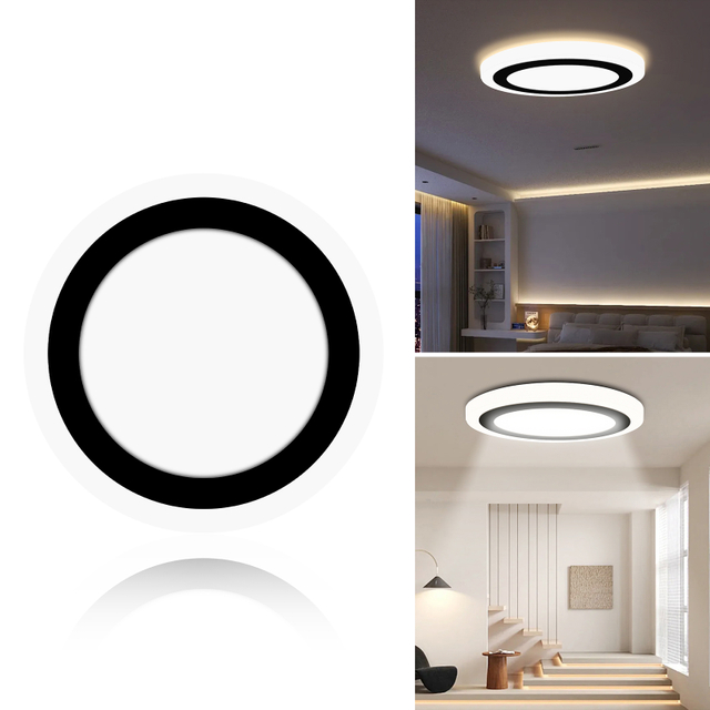 LED Flush Mount with Color Changing and Night Light