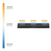 Up and Down Black LED Vanity Light