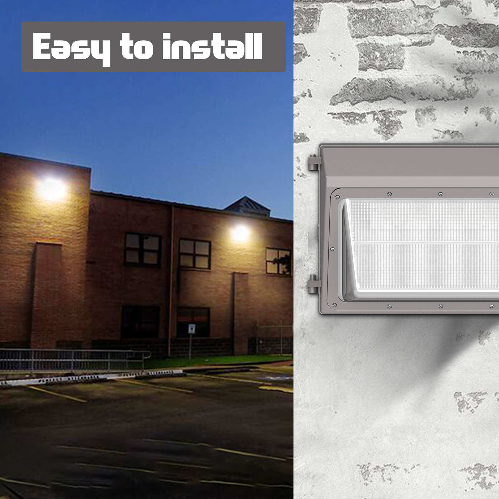 CCT & Power Tunable Dimmable LED Wall Pack