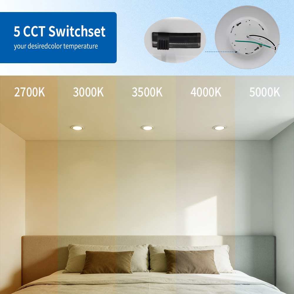 6 Inch 15W 5CCT LED Disk Light