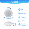 6 Inch 15W 5CCT LED Disk Light with Motion Sensor