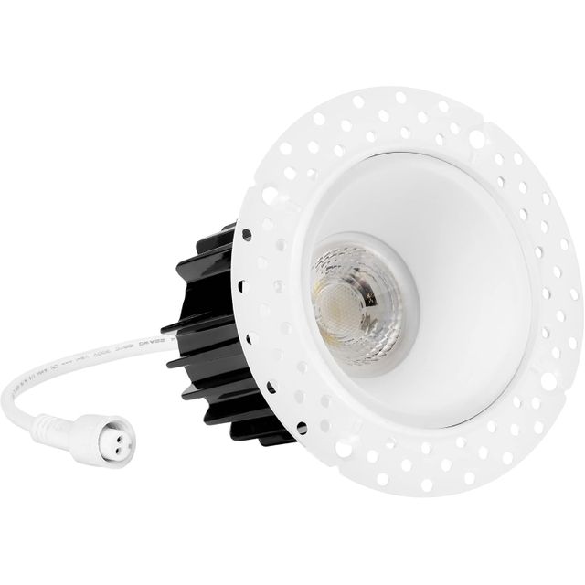 Round Square Trimless Slim Recessed Lighting 3 Inch 5CCT Color Changing LED Commercial Downlight 
