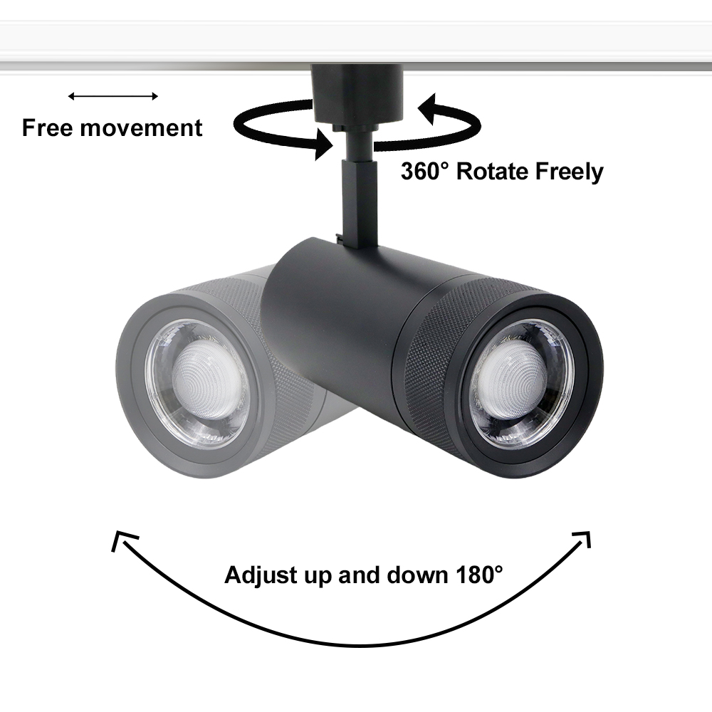 High Quality Zoomable LED Track Light Interior Black White COB 5CCT Adjustable Zoomable Head Spot Led Track Light