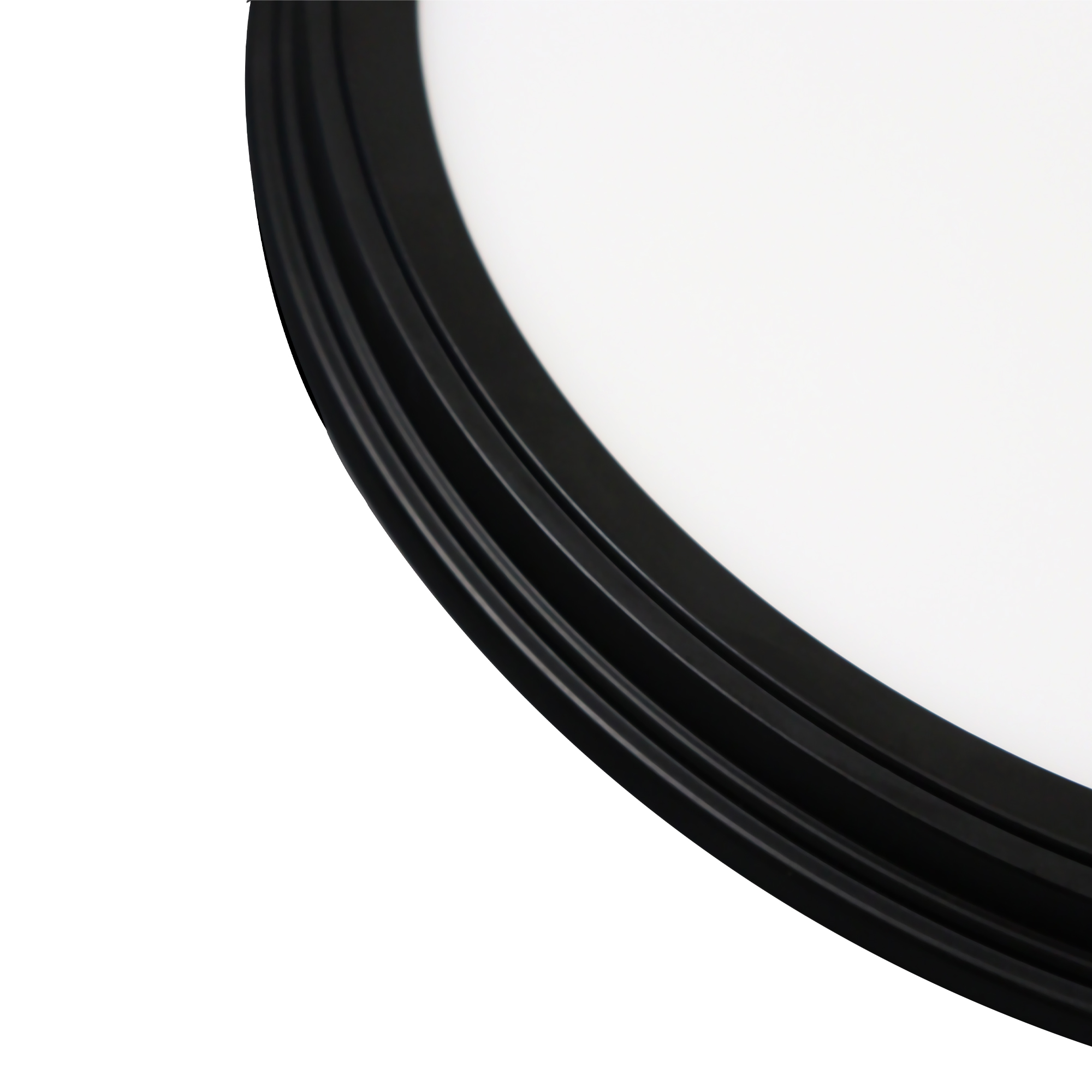 Matte Black Selectable LED Flush Mount